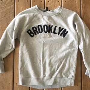 JCrew Brooklyn Sweatshirt XS (gray and navy)